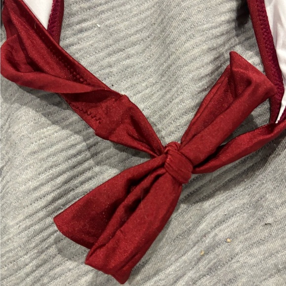 Cup She Red Ruffled One-Piece Swimsuit - Picture 9 of 13